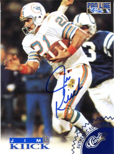 Jim Kiick Autographed/Hand Signed 1996 Classic Card