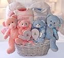 Personalized Double The Blessings Twins Baby Gift Baske