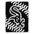 Chicago White Sox MLB Royal Plush Raschel Blanket (Big Stitching Series) (60x80")"