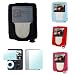 Apple 3rd Generation iPod Nano 4gb 8gb Video Premium Leather Carrying Case with Belt Clip - Bundle with 3 Pcs Protective Shield - Available in 5 Colors (MP3 Player NOT Included)