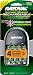Rayovac Everyday-Use 4 Position AA/AAA Easy Charger with 2AA and 2AAA OPP Low Self Discharge NiMH batteries