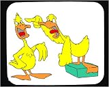 Mouse Pad with ducks, fight, quacking, anger, angry, argument, yelling, birds, shouting