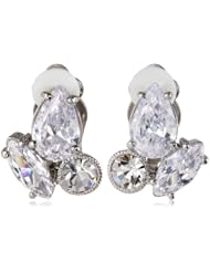 Carolee "Uptown Girl" Button Clip-On Earrings