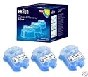 BRAUN CLEAN & RENEW Mens Shaver Cleaning REFILL CARTRIDGES x 3 Pack (CCR3)