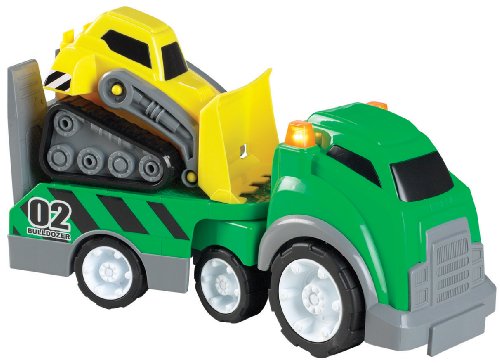 Small World Express Preschool Toys Mega Trucks - Bulldozer