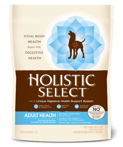 Holistic Select Anchovy, Sardine & Salmon Natural Dry Dog Food, 6-Pound Bag