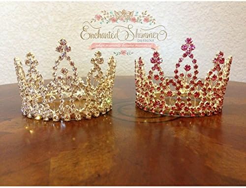 Enchanted Shimmer Rhinestone Savanah Clear Girls Crown Accessory