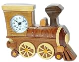 Animal Alarm Clock - Train. 14 Designs! Traditional Handmade Wooden Gifts