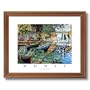 Claude Monet French Lake Beach Ocean Wall Decor Landscape Picture Oak Framed Art Print