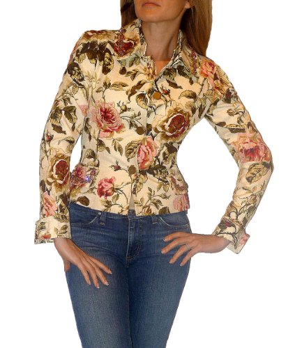 Dolce & Gabbana Floral Beaded Jacket Blazer. S