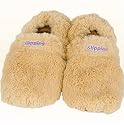 Wärmepantoffel Slippies Deluxe, Beige M (größe 36-40) - 100% mikrowellenfähige Wärmepantoffeln