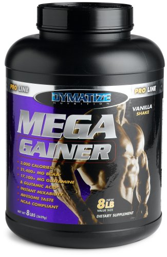 Dymatize Nutrition Mega Gainer Powder, Vanilla Shake, 8 Pound