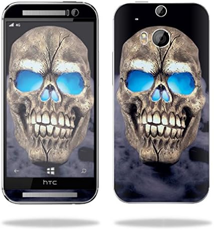 Mightyskins Protective Skin Decal Cover for HTC One M8 wrap sticker skins Psycho Skull