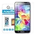 Galaxy S5 Screen Protector, ACEPower Premium Tempered Glass Screen Protector for Galaxy S5, 99.9% Clarity and Touchscreen Accuracy (Lifetime No-Hassle Warranty)