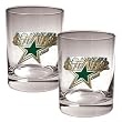 Dallas Stars NHL 2pc Rocks Glass Set - Primary Logo by Great American Products
