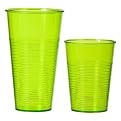 Plastic Tumbler Set of 12 - Green