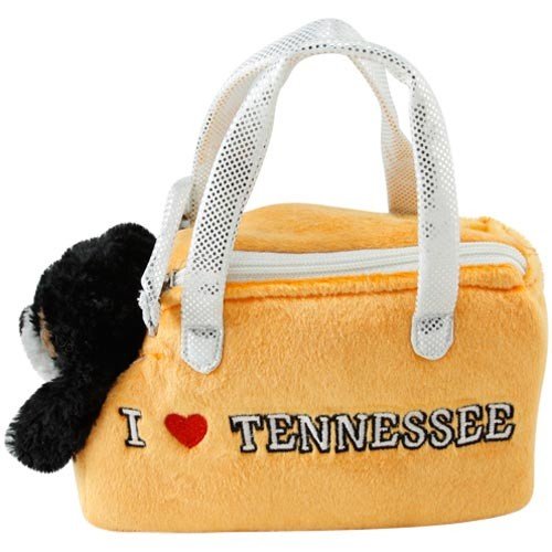 Tennessee Volunteers 8'' Flopsie Stuffed Puppy with Pet Carrier