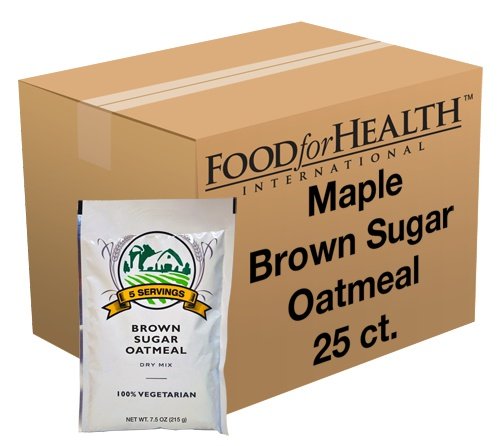 Maple Brown Sugar Oatmeal – 25 count emergency food packets