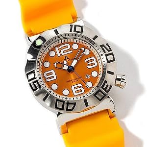 Jacques Lemans Men's Diver Collection Rubber Strap Watch