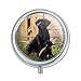 Black Labrador Retriever Dog Puppy Pill Case Trinket Gift Box