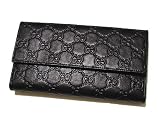 [グッチ] GUCCI グッチシマ三つ折り長財布　257303-1000 （アウトレット品） GUCCI 三つ折り財布