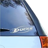 Anaheim Ducks 8x8 White Logo Decal