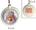 3.5" Santa Claus Is Comin To Town Winter Warlock Glitter Disc Christmas Ornament