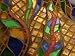 Close-Up of a Stained Glass Artwork, Thailand Photographic Poster Print, 12x16