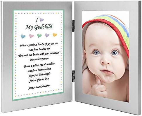 Godchild Gift, Sweet Poem for Godson or Goddaughter From Godmother, Add 4x6 Inch Photo