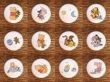 SET (12) BABY POOH WINNIE THE POOH BABIES DRESSER DRAWER PULLS KNOBS