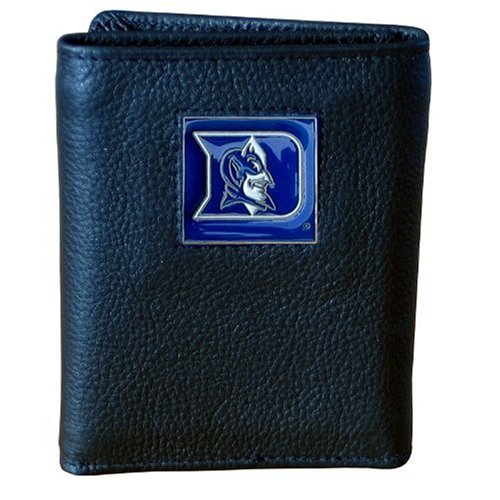Duke Blue Devils Genuine Leather Tri-fold Wallet