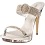 Liliana Women's Shine Dress Sandal,Silver,10 M US
