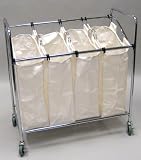 Household Essentials 3024 Four-Bag Commercial Laundry Sorter