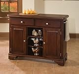 Wood Top on Cherry Cabinet by Home Styles - Medium Wood (9300-1071)