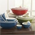 Colorful Earthenware Mixing Bowls: Blueberry