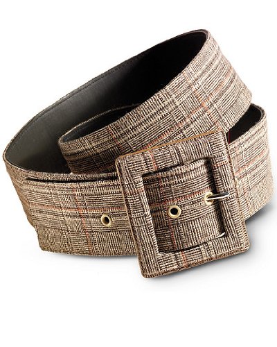 Plaid belt