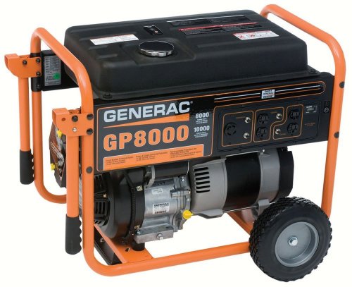 Generac 5680 GP8000 10000 Watt 410cc OHV Portable Gas Powered Generator