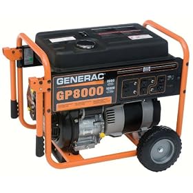Generac 5680 GP Series GP8000 10,000 Watt 410cc OHV Portable Gas Powered Generator (Non-CARB... by 