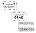 Graduation Mini Chocolate Candy Bar Wrapper Labels, Grad Party Favor Stickers - Congrats Grad - 45 Stickers