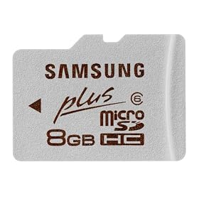Samsung MB-MP8GEU 8GB Micro SDHC PLUS Class 6  Extreme Speed Memory Card
