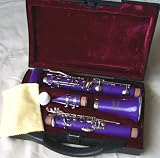 Purple Boucet B-flat Clarinet with Hard Case