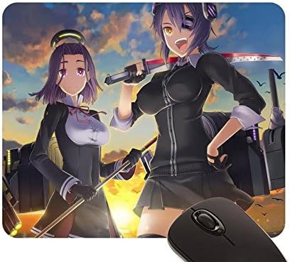 Beautiful Girl Eyepatch Itou Onnsokutassha Kantai Collection Sword Tatsuta Kancolle Tenryuu Thighhighs mouse pad (22x18cm)