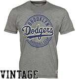 Mitchell & Ness Brooklyn Dodgers Ash Retro Cooperstown Premium T-shirt