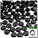 The Crafts Outlet 144pc Flatback Acrylic Rhinestones Round 12mm - Jet Black