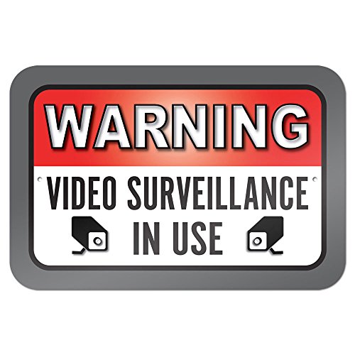 Warning Video Surveillance In Use 9″ x 6″ Metal Sign