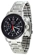 Seiko #SSB011 Men's Stainless Steel Black Dial Chronograph Watch