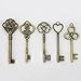 LolliBeads (TM Mixed 4 Set of Extra Large Skeleton Keys in Antique Bronze - 20 Keys