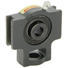 Sealmaster ST-10 Take-Up Unit, Standard Duty, Regreasable, Setscrew Locking Collar, Felt Seals, Cast Iron Housing, 5/8" Bore, 17/32" Slot Width, 3" Between Frames