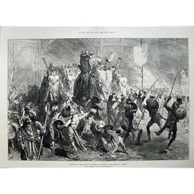 1876 Prince Wales Jeypore War Dance Nagas Elephants