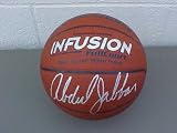 Kareem Abdul-Jabbar Hand Signed Autographed Los Angeles Lakers Full Size NBA Basketball w/ Photo of Signing